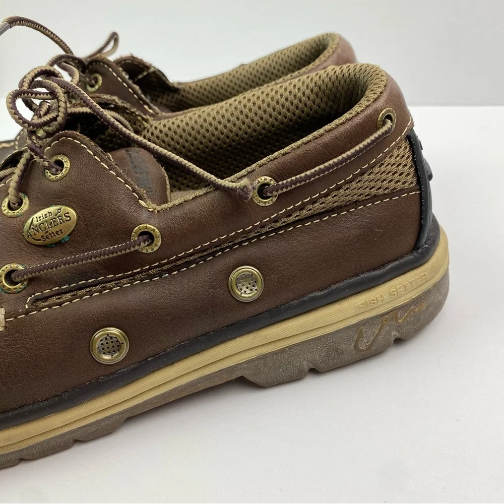 Irish Setter | Men’s Brown Leather Lace Up Angler Boat Shoes 9